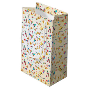 Petit Sac Cadeau Vacances heureuses de cru de motif de cadeaux de