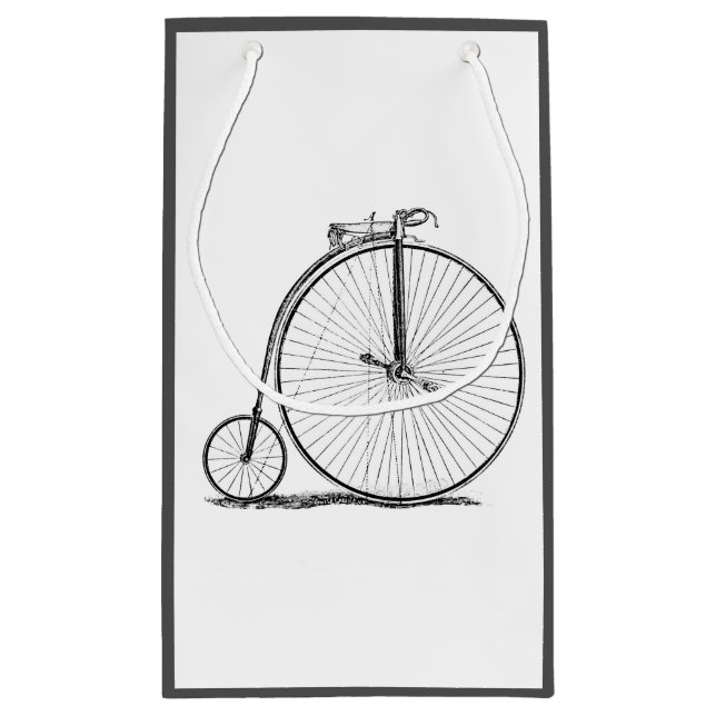Petit Sac Cadeau Vélo à grande roue Penny Farthing (Dos)