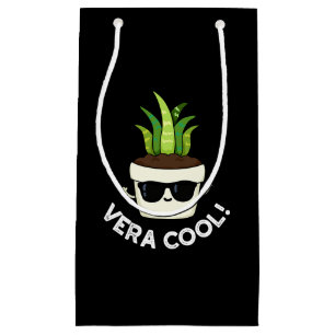 Petit Sac Cadeau Vera Cool Funny Aloe Vera Pun Dark BG