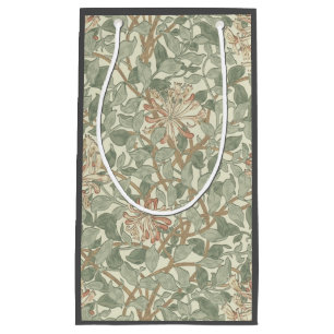 Petit Sac Cadeau Vert doux Vintage William Morris Honeysuckie