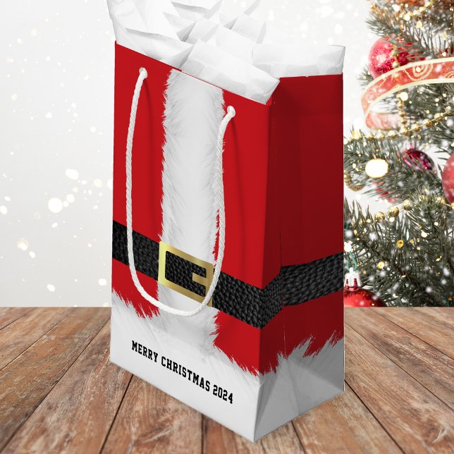 Petit Sac Cadeau Veste de costume Santa Claus Joyeux Noël (Créateur téléchargé)