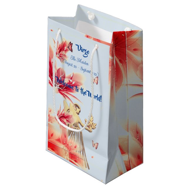 Petit Sac Cadeau Vierge de bébé La Vierge (août - 22 septembre) (Devant Angle)