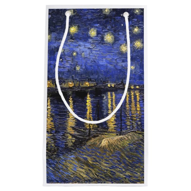 Petit Sac Cadeau Vincent Van Gogh Starry Night Over The Rhone (Devant)