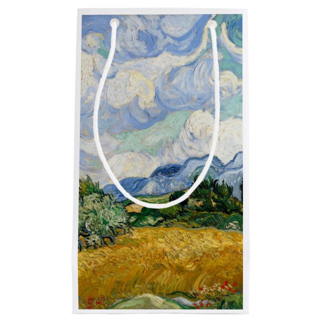 Petit Sac Cadeau Vincent Van Gogh Wheat Field With Cypresses (Devant)