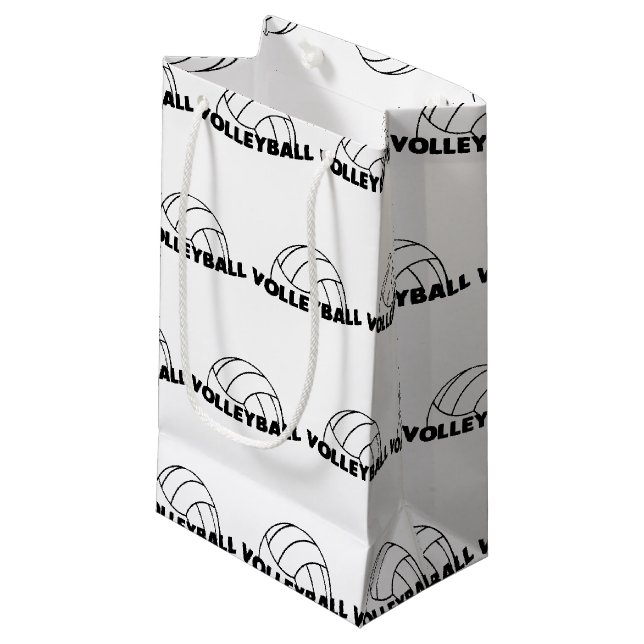 Petit Sac Cadeau Volleyball (Devant Angle)