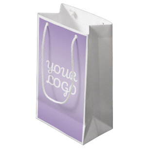 Petit Sac Cadeau Votre logo & ombre simple moderne Lavande