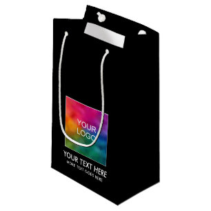Petit Sac Cadeau Votre logo professionnel texte ici Modèle personna