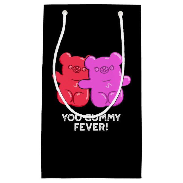 Petit Sac Cadeau Vous Gummy Fete Drôle Candy Pun Dark BG (Devant)