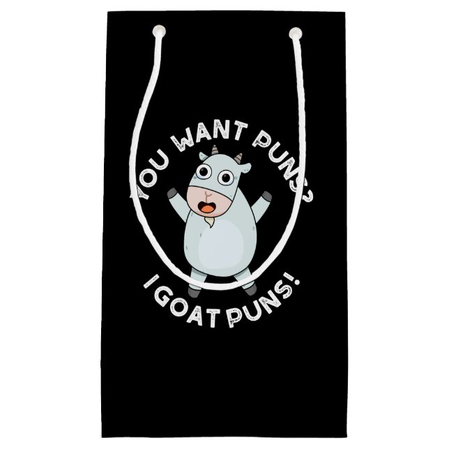 Petit Sac Cadeau Vous Voulez Puns I Chèvre Puns Drôle Animal Pun Da (Devant)