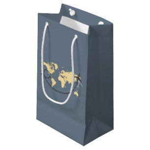 Petit Sac Cadeau Voyageons l'illustration du monde