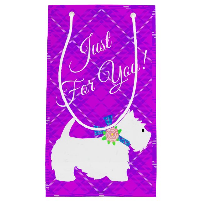 Petit Sac Cadeau West Highland White Terrier (Devant)