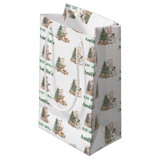 Petit Sac Cadeau Western Boho Baby Girl First Christmas 