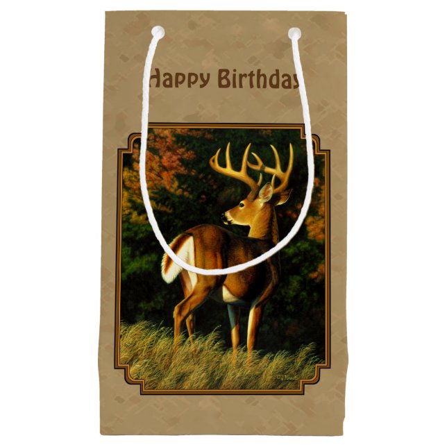Petit Sac Cadeau Whitetail Buck (Devant)