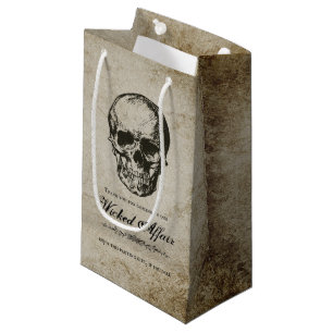 Petit Sac Cadeau Wicked Affair Halloween Party Peau Vintage