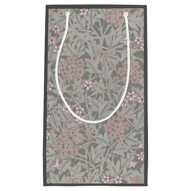 Petit Sac Cadeau William Morris Jasmine Motif de fleurs (Devant)