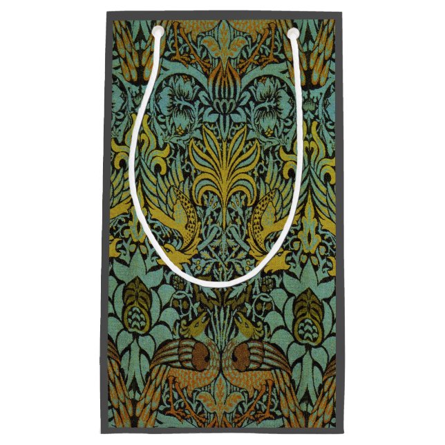 Petit Sac Cadeau William Morris Peacock Dragon Fond d'écran (Devant)