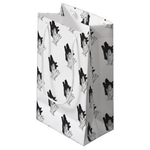 Petit Sac Cadeau Wolf Silhouette
