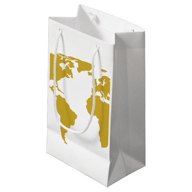 Petit sac de cadeau ou sac de faveur - carte du (Devant Angle)