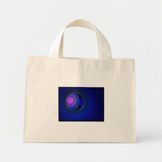 Petit sac de courses à motif bleu-violet