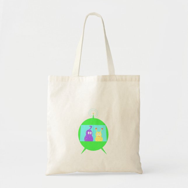 Petit sac fourre-tout heureux à aliens (Devant)