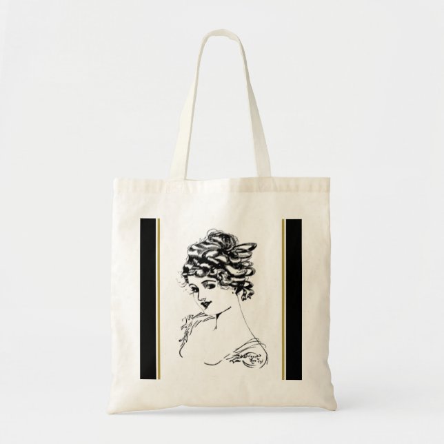 Petit Sac fourre-tout Lady Art Nouveau (Devant)
