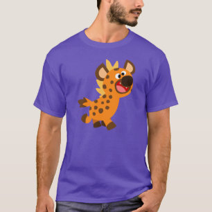 Petit T-shirt mignon d'hyène de bande dessinée