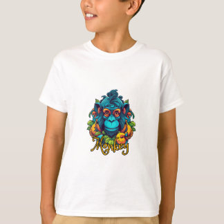 Petit T-Shirt Monkey Design
