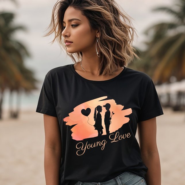 Petit T-shirt Silhouette en couple de Saint-Valent (Créateur téléchargé)