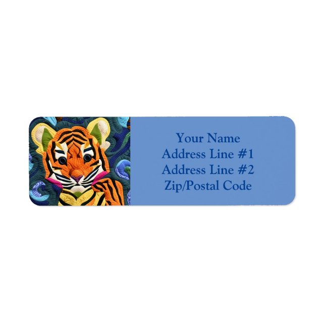 Petit Tiger Cub Quilt Comme Design (Devant)