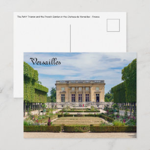 Petit Trianon and French Garden in Versailles Postcard