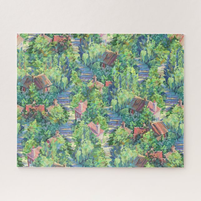 Petit village français Puzzle (Horizontal)