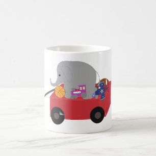 Petit Wagon rouge de Jouets Café Mug