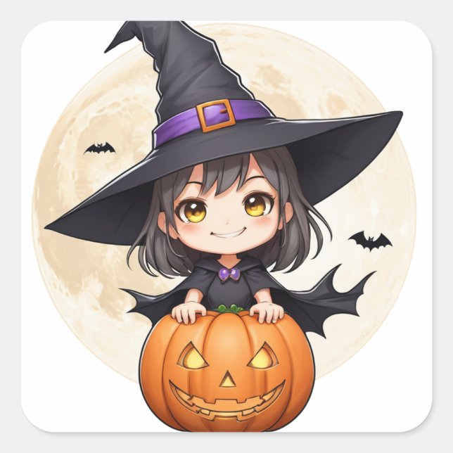 Petit Wizard  Square Sticker (Front)