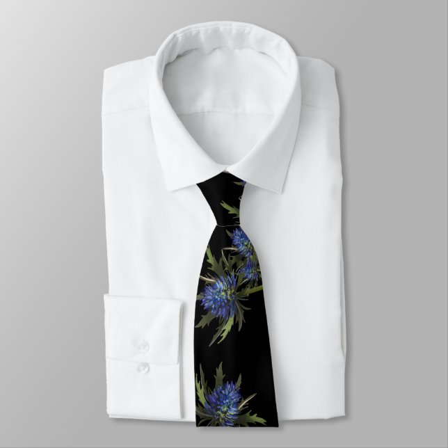PetitArt | Chic Thistle | Blue & Black Tie (Tied)