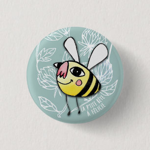 Petite Abeille - Little Bee Félicie 1 Inch Round Button