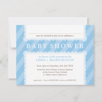 PETITE BABY SHOWER INVITES :: rain drops 7L