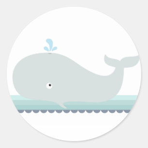 Petite baleine {Turquoise}   Autocollants