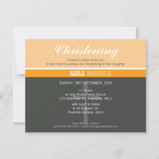 PETITE BAPTISM INVITE :: peace 6 L