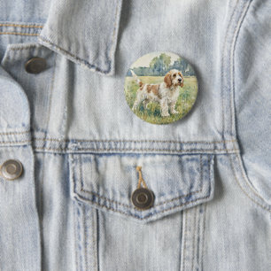 Petite Basset Griffon Vandeen - PBGV 2 Inch Round Button