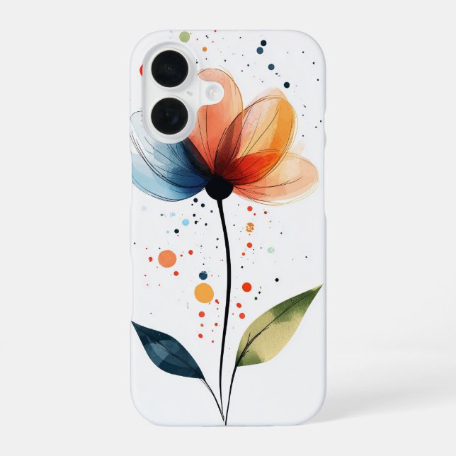 Petite Bloom iPhone 16 Case (Back)