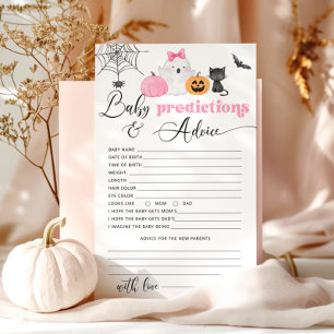 Petite boo rose Baby prédictions et carte de conse