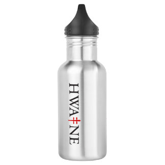Petite bouteille d'eau HWA-NE avec 3 logos 25/06