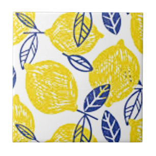 petite carreaux de céramique imprimée au citron