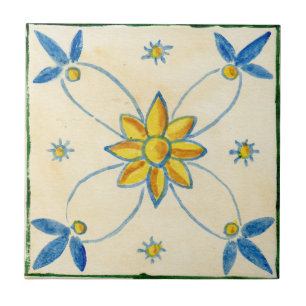 Petite carreaux en céramique de style sicilien "ro