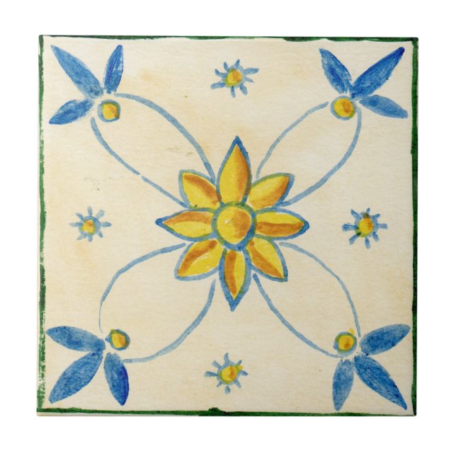 Petite carreaux en céramique de style sicilien "ro (Devant)