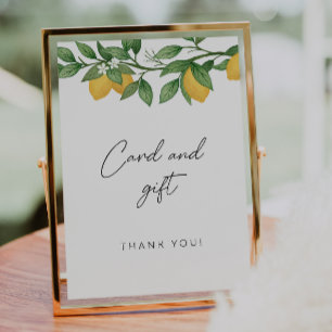 Petite carte de baby shower sucrée et signe cadeau