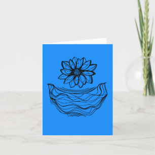 Petite carte de dessin et de poème pour méditation