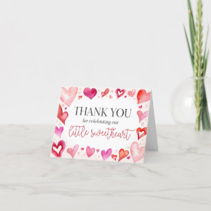 Petite Carte de remerciements amoureuse Anniversai