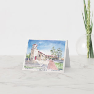 Petite Carte de remerciements pliée St Luke de 4 p