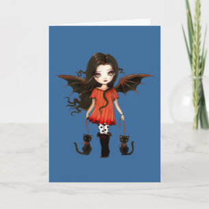 Petite carte de vampire d'Halloween